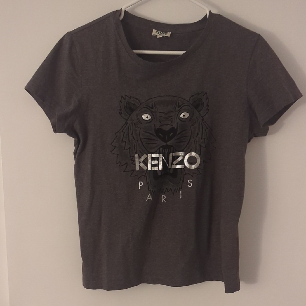 Kenzo Kids Charcoal Tiger Graphic Tee